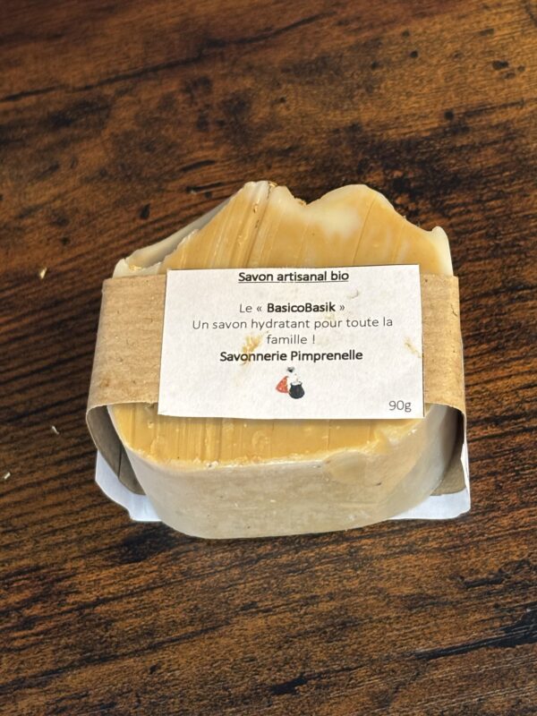 Savon artisanal et biologique - 90g - BasicoBasik (surgras 8 %) : Le savon pour toute la famille. – Image 2