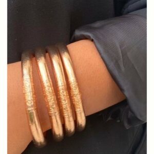 Veritable jonc boudhiste 8 mm Champagne