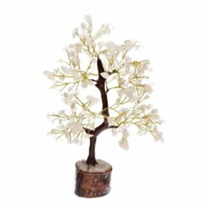 Arbre du bonheur 14 cm Quartz Rose