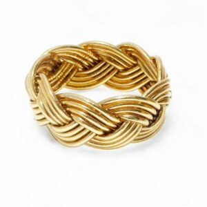 Bracelet Bouddhiste véritable Manchette Ultra Large - Light Gold