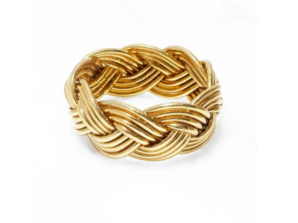 Bracelet Bouddhiste véritable Manchette Ultra Large - Light Gold