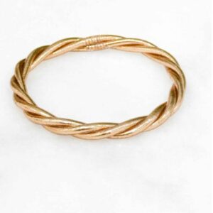 Bracelet Bouddhiste véritable torsadé - Champagne