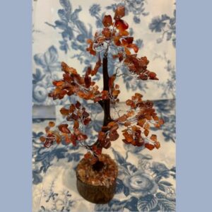 Arbre du bonheur cornaline 22 24 cm