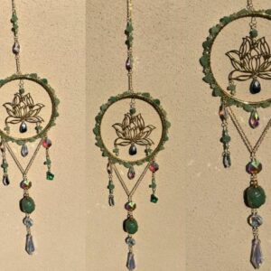 Attrape soleil lotus aventurine verte