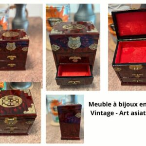 Meuble à bijoux vintage asiatique