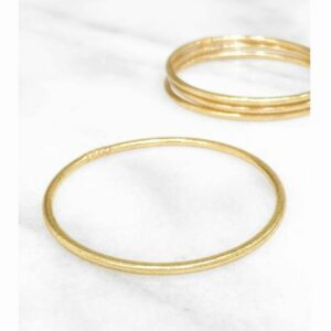 Bracelet Boudhiste Fin Gold 57mm