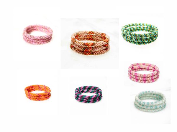 Bracelets nepalais en perles